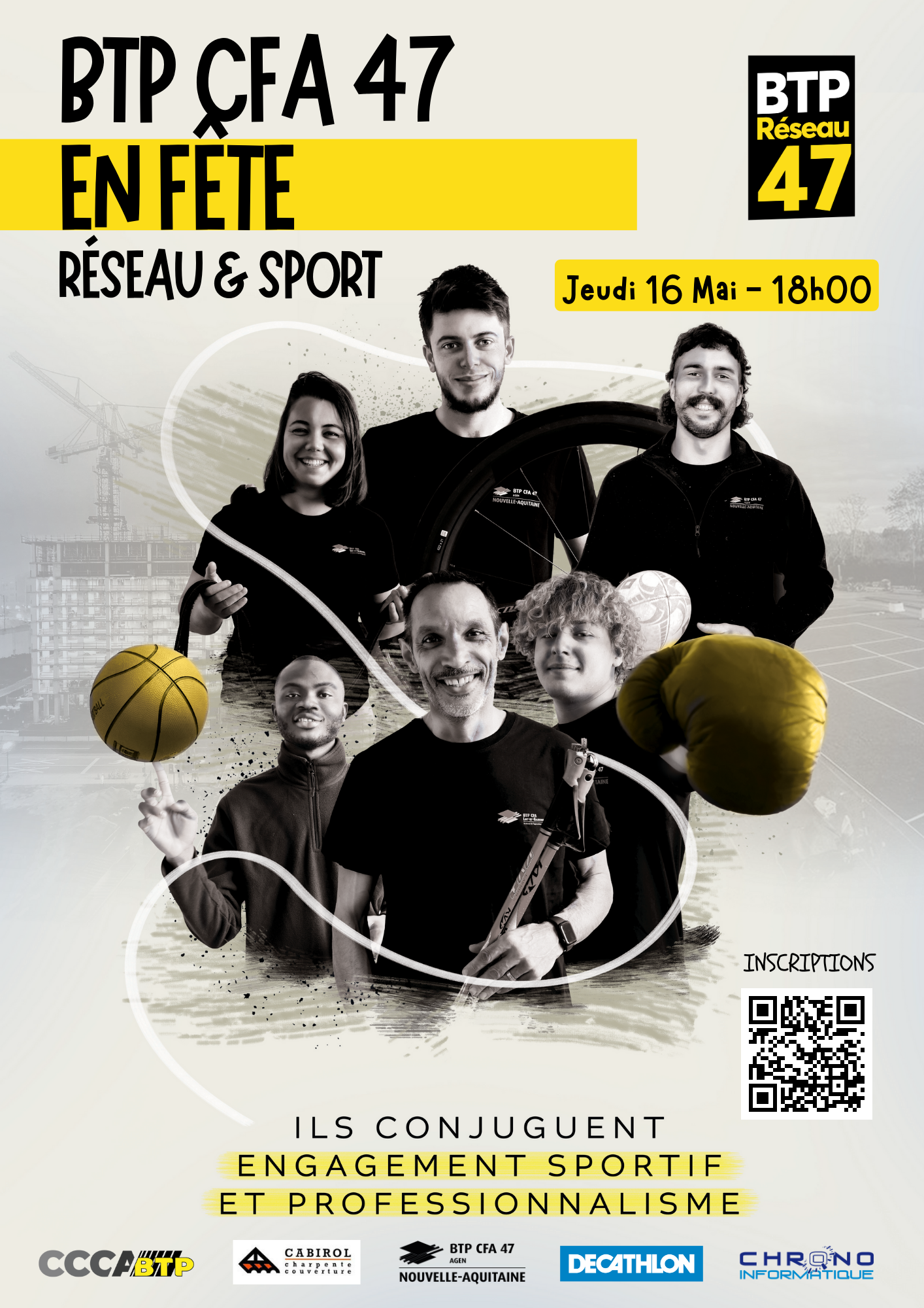Image de couverture de la page BTP CFA 47 Fête son réseau et le sport